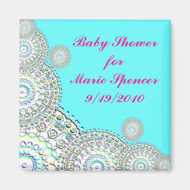 Baby Shower Save the Date Magnet (Front)