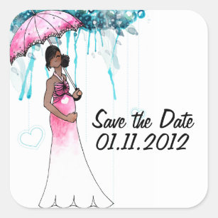 Baby Shower Save Date Stickers Zazzle Ca