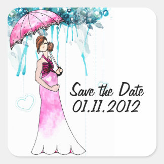 Baby Shower Save the Date Stickers