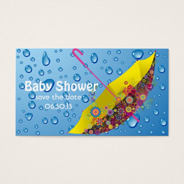 Baby Shower Save the Date Umbrella (Front)