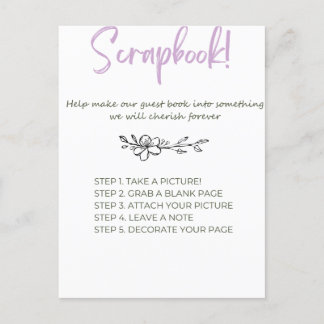 Baby Shower Scrap Book  Postcard