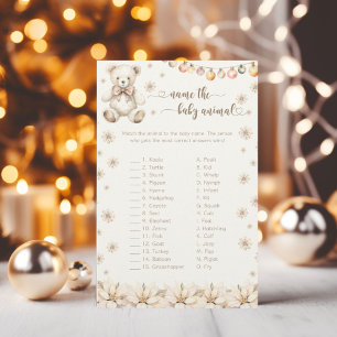 Baby Shower Script Baby Animal Matching Baby Game 