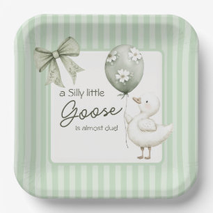 Baby Shower Silly Goose Spring Party Paper Plate