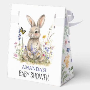 Baby Shower Some bunny wildflowers Favor Box
