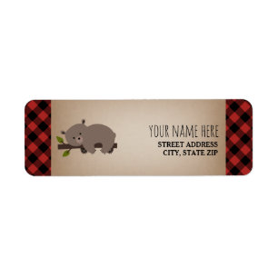 Baby shower somnolent d'ours de plaid de Buffalo