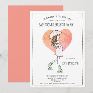 Baby Shower Sprinkle By Mail Invitation