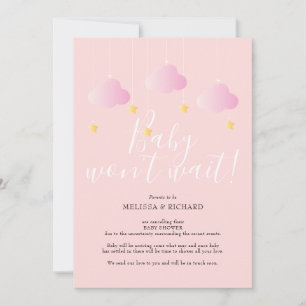 Baby Shower, Sprinkle Cancellation Card