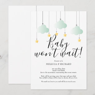 Baby Shower, Sprinkle Neutral Cancellation Card