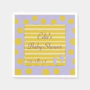 Baby Shower Standard Napkins/Pink Build a Shower Napkin