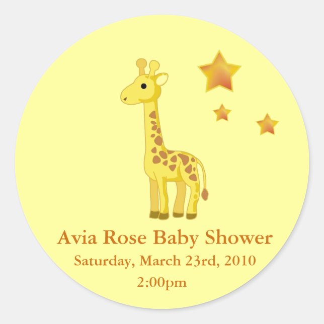 Baby Shower Sticker (Front)