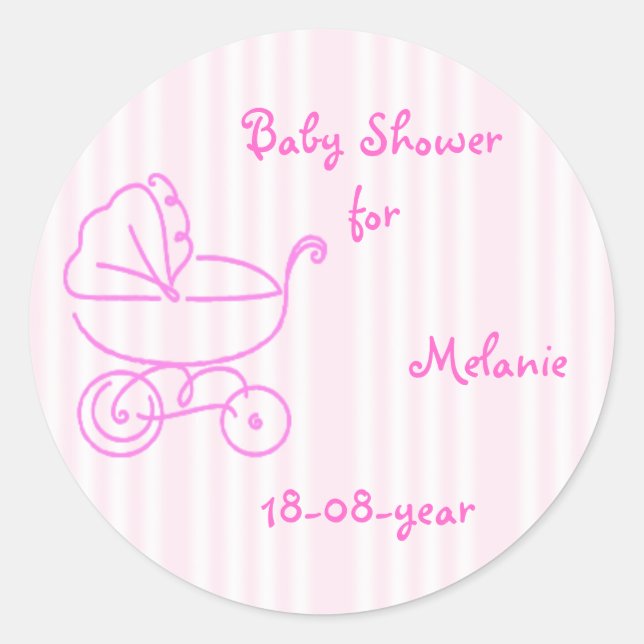 Baby Shower sticker (Front)