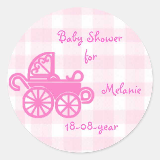 Baby Shower sticker (Front)