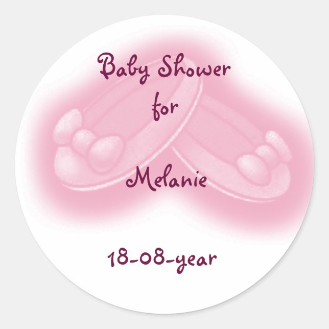 Baby Shower sticker (Front)