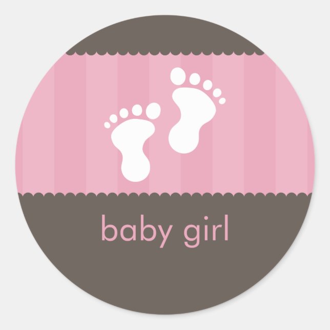 BABY SHOWER STICKER :: happy feet 1 (Front)