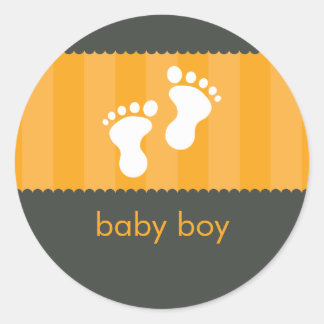 BABY SHOWER STICKER :: happy feet 7