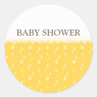 BABY SHOWER STICKER :: rain drops 10