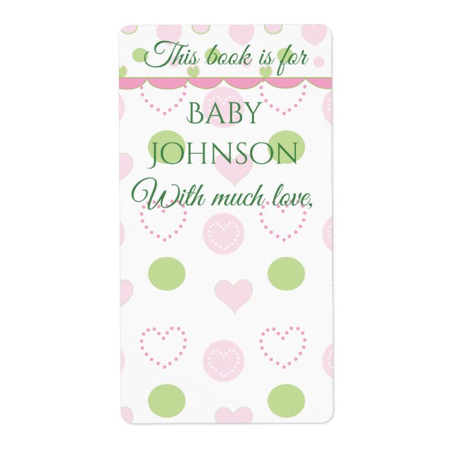 Baby shower "Sugar & Spice" Boite Feuille de plaqu (Devant)