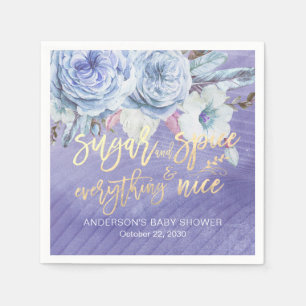 Baby Shower Sugar Spice Everything Nice Napkin