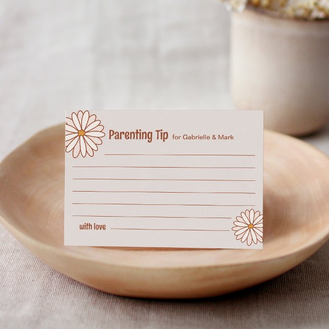 Baby shower super - Carte de conseil parental (Créateur téléchargé)