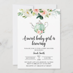 Baby shower Tea Party Invitation