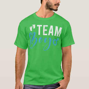 Baby Shower Team Boy Future Parents Gender Reveal T-Shirt