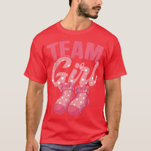 Baby Shower Team Girl Future Parents Gender Reveal T-Shirt