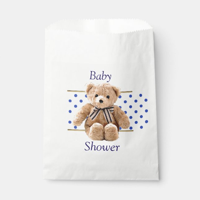 Baby shower Teddy Bear Candy Favoriser les sacs (Devant)
