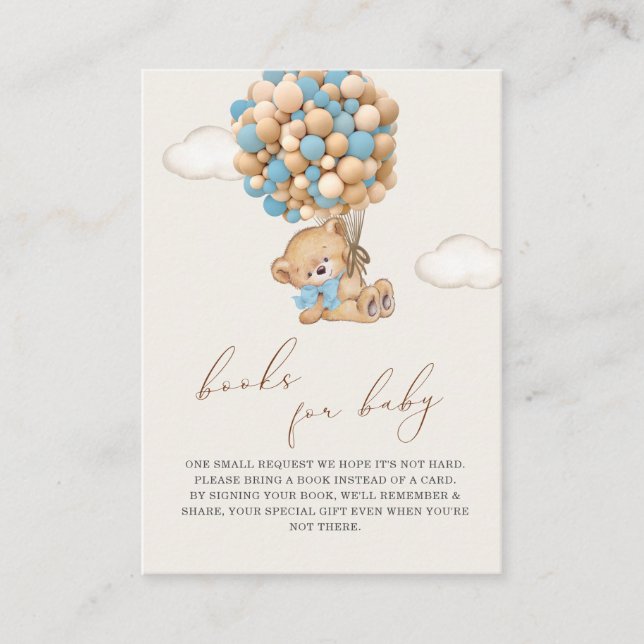 Baby shower Teddy Bear Demande de carte de boîtier (Devant)