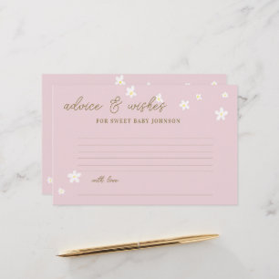 Baby shower Temps Capsule Cartes Marguerites Paste