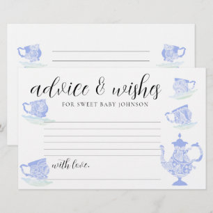Baby shower temps Capsule Cartes Thé Chine dentell