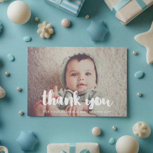 Baby shower thank you card