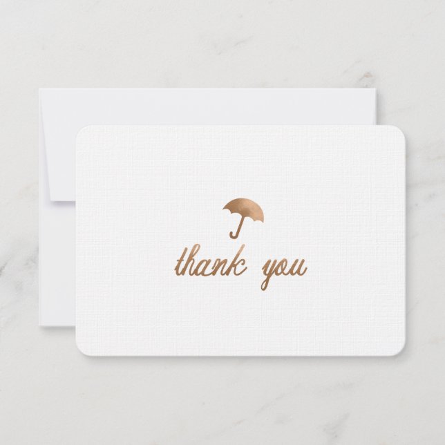 BABY SHOWER THANK YOU CARD-FLAT CARD (Front)
