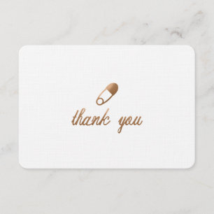 BABY SHOWER THANK YOU CARD-FLAT CARD