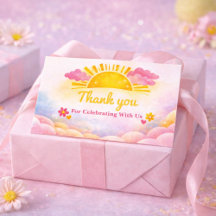 Baby Shower Thank You Cards Girl Watercolor