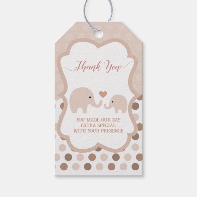 Baby Shower Thank You  Gift Tags (Front)