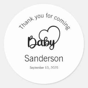 Baby Shower Thank You Labels, Stickers