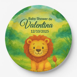 Baby Shower thematic safari kawaii Paper Plate
