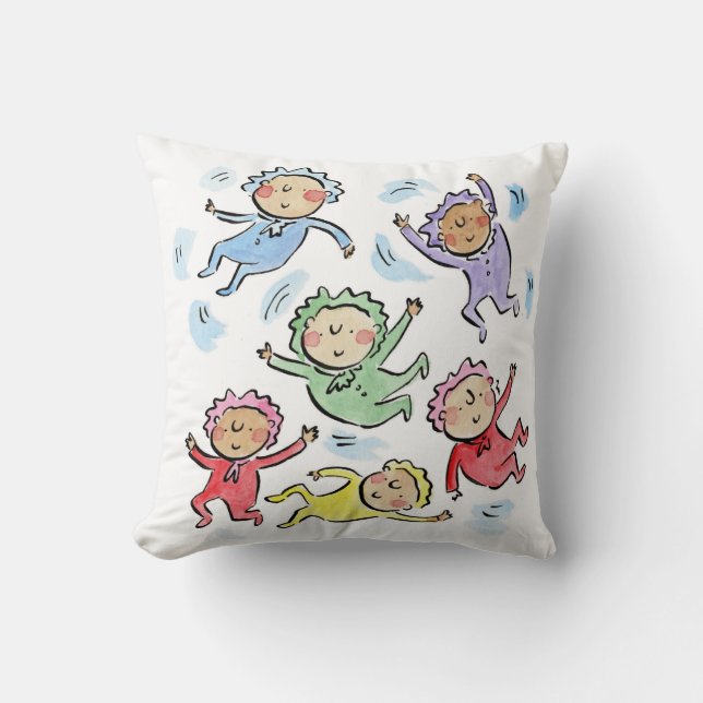 Baby Shower Throw Pillow (Front)