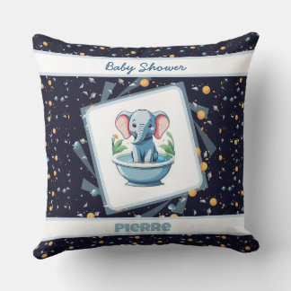 baby shower throw pillow