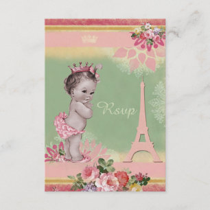 Baby shower Tour Princesse Eiffel RSVP