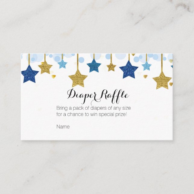 Baby shower Twinkle Twinkle - Carte de rabat (Devant)