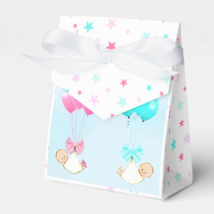 Baby Shower Twins Favor Box