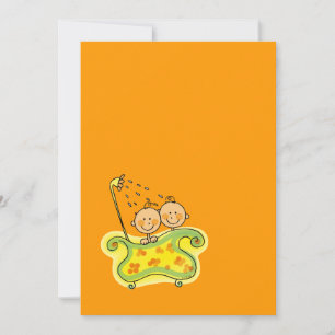 Baby shower (twins) invitation