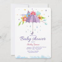 Baby Shower Umbrella Invitation