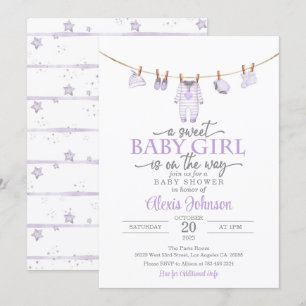 Baby shower Vêtements pour bébés Invitation - Viol