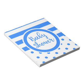 Baby Shower vintage blue Notepad