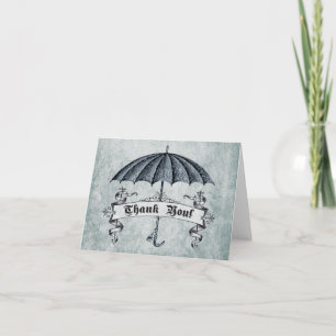 Baby shower vintage Merci Note Card II