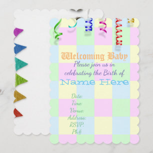 Baby Shower Welcome Personalize Destiny Destiny'S Invitation