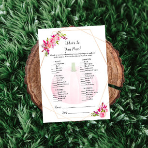 Baby Shower What's In Your Purse Game Pumpkin Invitation