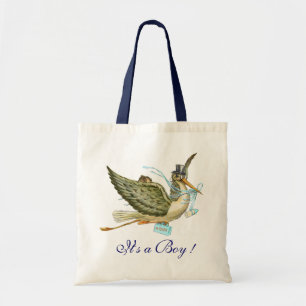 BABY SHOWER ,White Blue " It's a Boy" Tote Bag